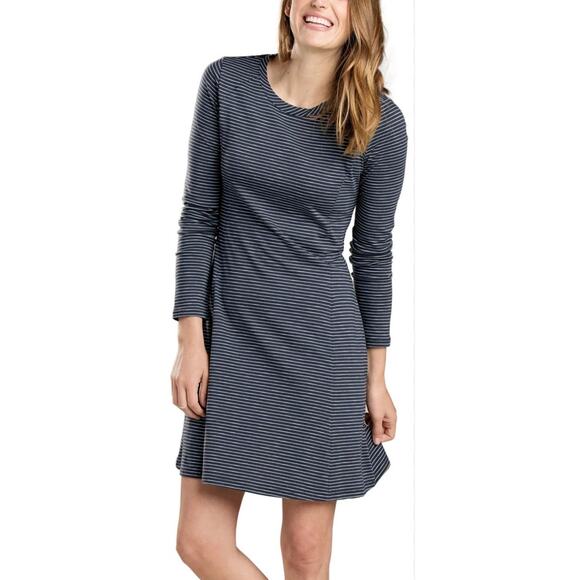 Toad & Co Dresses & Skirts - Toad & Co Windmere II Tencel Organic Cotton Long-Sleeve Fit & Flare Dress Large